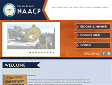 Tablet Screenshot of naacplincolnbranch.org